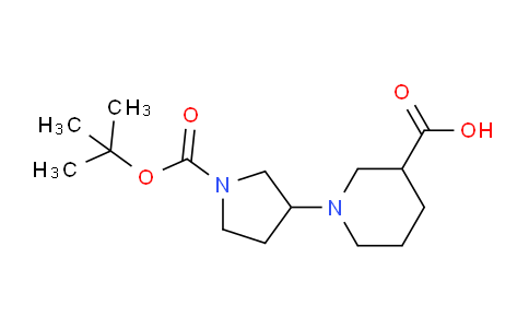 CAS No. 903094-72-4, 1-(1-(tert-Butoxycarbonyl)pyrrolidin-3-yl)piperidine-3-carboxylic acid