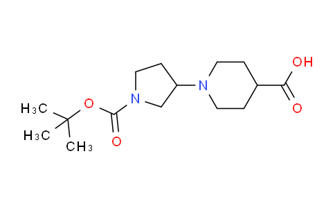CAS No. 1440535-47-6, 1-(1-(tert-Butoxycarbonyl)pyrrolidin-3-yl)piperidine-4-carboxylic acid