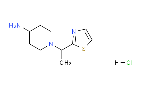 CAS No. 1185311-19-6, 1-(1-(Thiazol-2-yl)ethyl)piperidin-4-amine hydrochloride