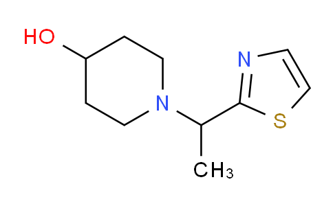 CAS No. 1065484-58-3, 1-(1-(Thiazol-2-yl)ethyl)piperidin-4-ol