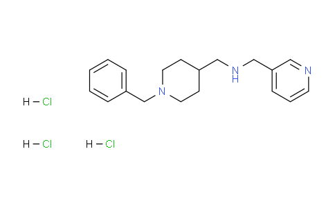 CAS No. 921124-94-9, 1-(1-Benzylpiperidin-4-yl)-N-(pyridin-3-ylmethyl)methanamine trihydrochloride