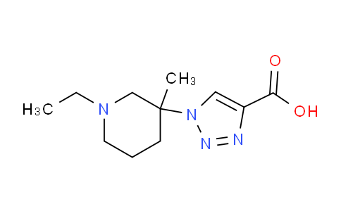 CAS No. 1707609-27-5, 1-(1-Ethyl-3-methylpiperidin-3-yl)-1H-1,2,3-triazole-4-carboxylic acid