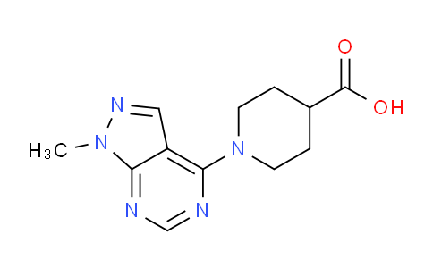 CAS No. 937600-33-4, 1-(1-Methyl-1H-pyrazolo[3,4-d]pyrimidin-4-yl)piperidine-4-carboxylic acid