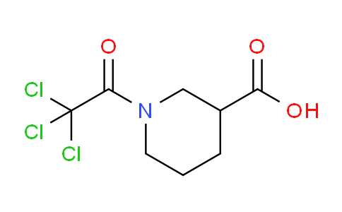 CAS No. 1211491-65-4, 1-(2,2,2-Trichloroacetyl)piperidine-3-carboxylic acid