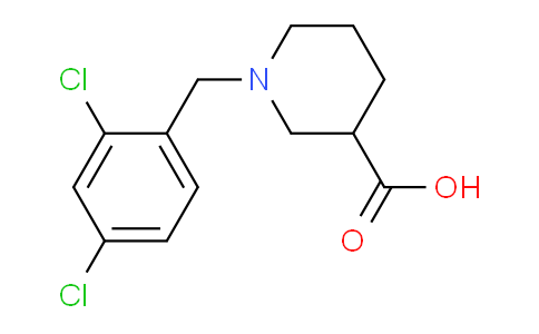 CAS No. 896045-26-4, 1-(2,4-Dichlorobenzyl)piperidine-3-carboxylic acid