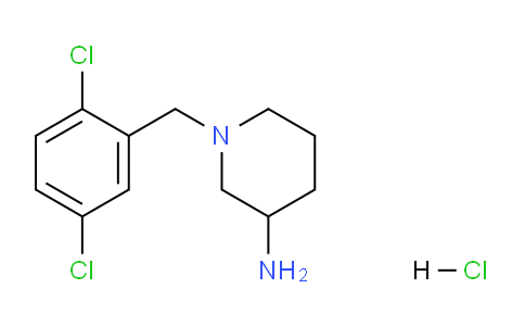 CAS No. 1261230-60-7, 1-(2,5-Dichlorobenzyl)piperidin-3-amine hydrochloride