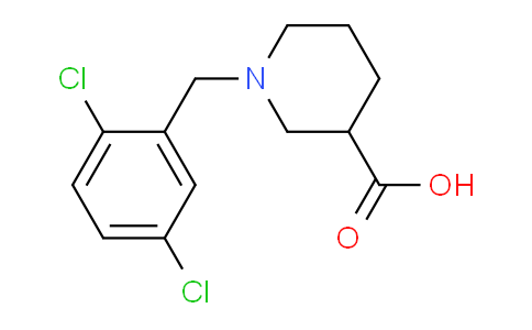 CAS No. 896045-33-3, 1-(2,5-Dichlorobenzyl)piperidine-3-carboxylic acid