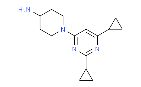 CAS No. 1708080-38-9, 1-(2,6-Dicyclopropylpyrimidin-4-yl)piperidin-4-amine