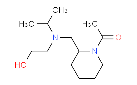 CAS No. 1353974-53-4, 1-(2-(((2-Hydroxyethyl)(isopropyl)amino)methyl)piperidin-1-yl)ethanone