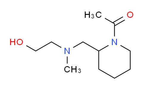 CAS No. 1353966-68-3, 1-(2-(((2-Hydroxyethyl)(methyl)amino)methyl)piperidin-1-yl)ethanone