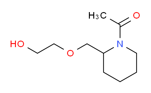 CAS No. 1353982-93-0, 1-(2-((2-Hydroxyethoxy)methyl)piperidin-1-yl)ethanone
