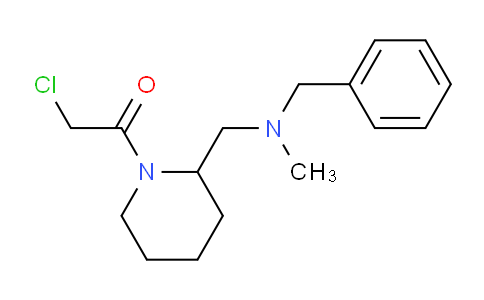 CAS No. 1353975-31-1, 1-(2-((Benzyl(methyl)amino)methyl)piperidin-1-yl)-2-chloroethanone