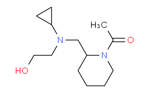 CAS No. 1353967-00-6, 1-(2-((Cyclopropyl(2-hydroxyethyl)amino)methyl)piperidin-1-yl)ethanone