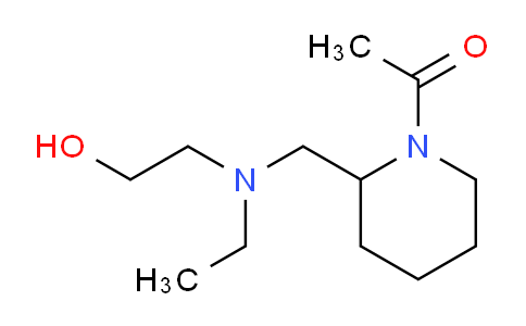 CAS No. 1353948-23-8, 1-(2-((Ethyl(2-hydroxyethyl)amino)methyl)piperidin-1-yl)ethanone