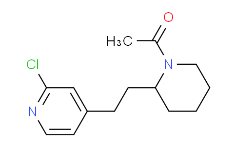 CAS No. 1316221-46-1, 1-(2-(2-(2-Chloropyridin-4-yl)ethyl)piperidin-1-yl)ethanone