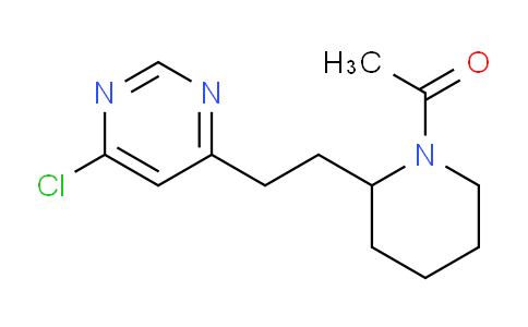 CAS No. 1316223-90-1, 1-(2-(2-(6-Chloropyrimidin-4-yl)ethyl)piperidin-1-yl)ethanone