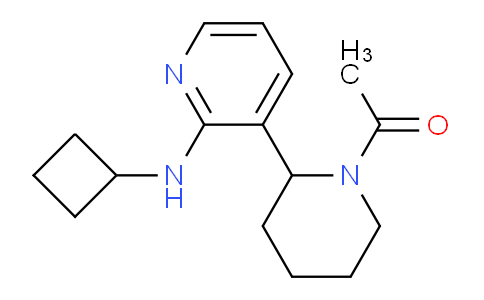 CAS No. 1352511-57-9, 1-(2-(2-(Cyclobutylamino)pyridin-3-yl)piperidin-1-yl)ethanone