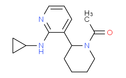 CAS No. 1352515-80-0, 1-(2-(2-(Cyclopropylamino)pyridin-3-yl)piperidin-1-yl)ethanone