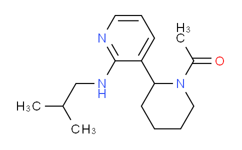 CAS No. 1352513-26-8, 1-(2-(2-(Isobutylamino)pyridin-3-yl)piperidin-1-yl)ethanone