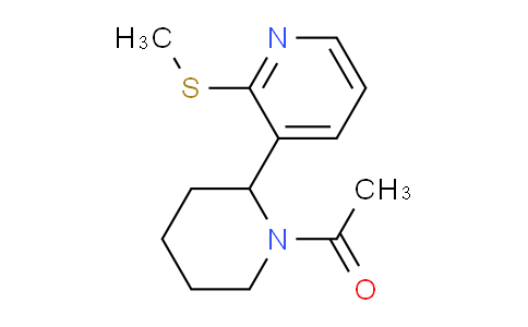 CAS No. 1352532-06-9, 1-(2-(2-(Methylthio)pyridin-3-yl)piperidin-1-yl)ethanone