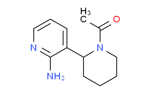 CAS No. 1352538-64-7, 1-(2-(2-Aminopyridin-3-yl)piperidin-1-yl)ethanone