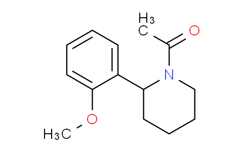 CAS No. 1355180-53-8, 1-(2-(2-Methoxyphenyl)piperidin-1-yl)ethanone