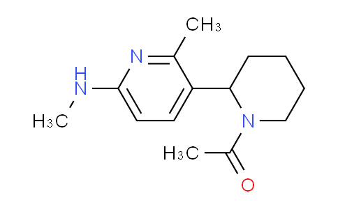 CAS No. 1352527-76-4, 1-(2-(2-Methyl-6-(methylamino)pyridin-3-yl)piperidin-1-yl)ethanone