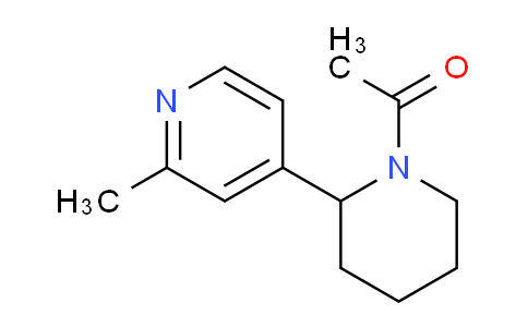 CAS No. 1352510-95-2, 1-(2-(2-Methylpyridin-4-yl)piperidin-1-yl)ethanone