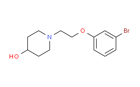 CAS No. 1182071-21-1, 1-(2-(3-Bromophenoxy)ethyl)piperidin-4-ol