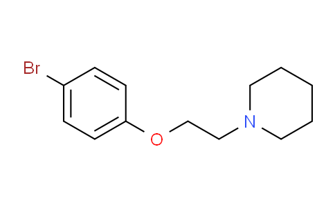 CAS No. 836-58-8, 1-(2-(4-Bromophenoxy)ethyl)piperidine