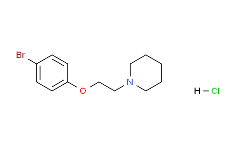 CAS No. 399016-75-2, 1-(2-(4-Bromophenoxy)ethyl)piperidine hydrochloride