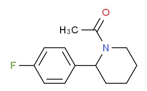 CAS No. 1355178-81-2, 1-(2-(4-Fluorophenyl)piperidin-1-yl)ethanone