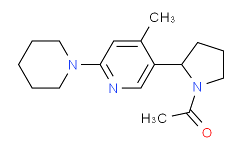 CAS No. 1352541-25-3, 1-(2-(4-Methyl-6-(piperidin-1-yl)pyridin-3-yl)pyrrolidin-1-yl)ethanone