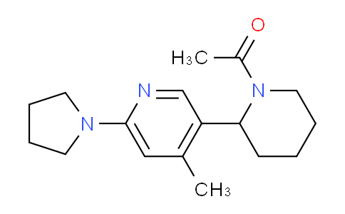 CAS No. 1352515-94-6, 1-(2-(4-Methyl-6-(pyrrolidin-1-yl)pyridin-3-yl)piperidin-1-yl)ethanone