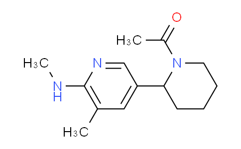 CAS No. 1352519-16-4, 1-(2-(5-Methyl-6-(methylamino)pyridin-3-yl)piperidin-1-yl)ethanone