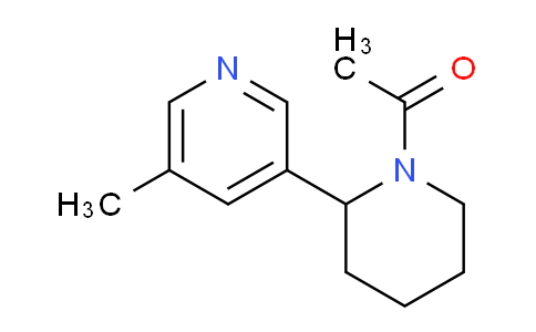 CAS No. 1352485-30-3, 1-(2-(5-Methylpyridin-3-yl)piperidin-1-yl)ethanone