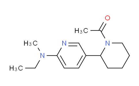CAS No. 1352483-76-1, 1-(2-(6-(Ethyl(methyl)amino)pyridin-3-yl)piperidin-1-yl)ethanone