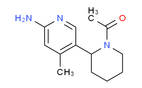 CAS No. 1352521-97-1, 1-(2-(6-Amino-4-methylpyridin-3-yl)piperidin-1-yl)ethanone