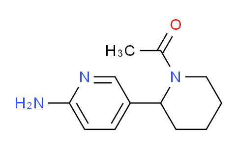 CAS No. 1352516-17-6, 1-(2-(6-Aminopyridin-3-yl)piperidin-1-yl)ethanone