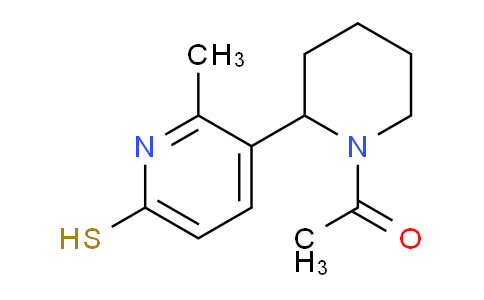 CAS No. 1352505-08-8, 1-(2-(6-Mercapto-2-methylpyridin-3-yl)piperidin-1-yl)ethanone