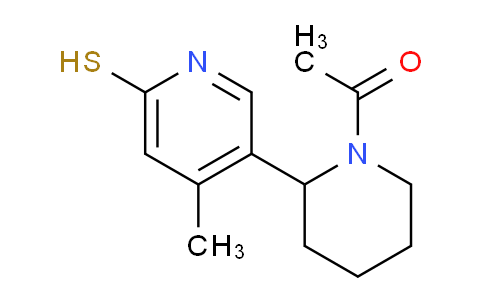 CAS No. 1352528-60-9, 1-(2-(6-Mercapto-4-methylpyridin-3-yl)piperidin-1-yl)ethanone