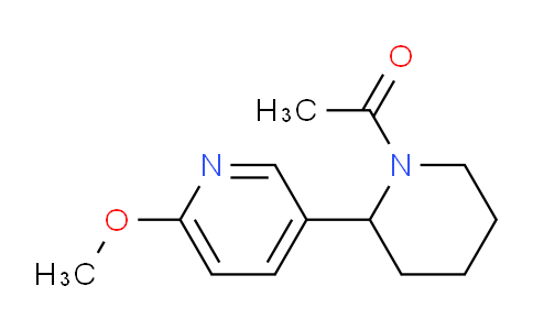 CAS No. 1352508-78-1, 1-(2-(6-Methoxypyridin-3-yl)piperidin-1-yl)ethanone