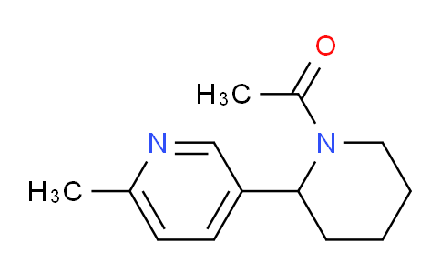 CAS No. 1352502-93-2, 1-(2-(6-Methylpyridin-3-yl)piperidin-1-yl)ethanone