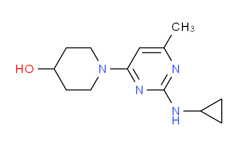 CAS No. 1353973-87-1, 1-(2-(Cyclopropylamino)-6-methylpyrimidin-4-yl)piperidin-4-ol