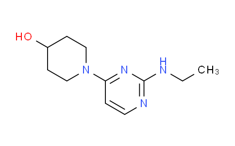 CAS No. 1206969-02-9, 1-(2-(Ethylamino)pyrimidin-4-yl)piperidin-4-ol