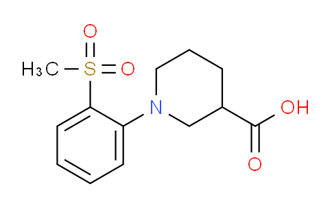 CAS No. 951625-03-9, 1-(2-(Methylsulfonyl)phenyl)piperidine-3-carboxylic acid