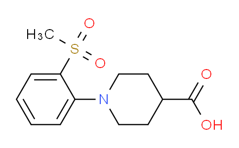 CAS No. 942474-20-6, 1-(2-(Methylsulfonyl)phenyl)piperidine-4-carboxylic acid