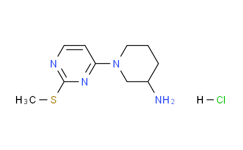 CAS No. 1261235-43-1, 1-(2-(Methylthio)pyrimidin-4-yl)piperidin-3-amine hydrochloride