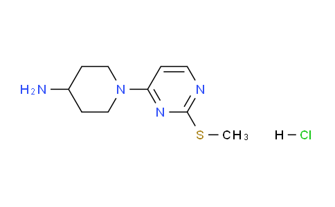 CAS No. 1261230-78-7, 1-(2-(Methylthio)pyrimidin-4-yl)piperidin-4-amine hydrochloride