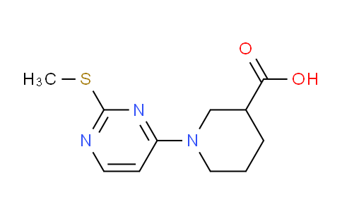 CAS No. 1261232-03-4, 1-(2-(Methylthio)pyrimidin-4-yl)piperidine-3-carboxylic acid